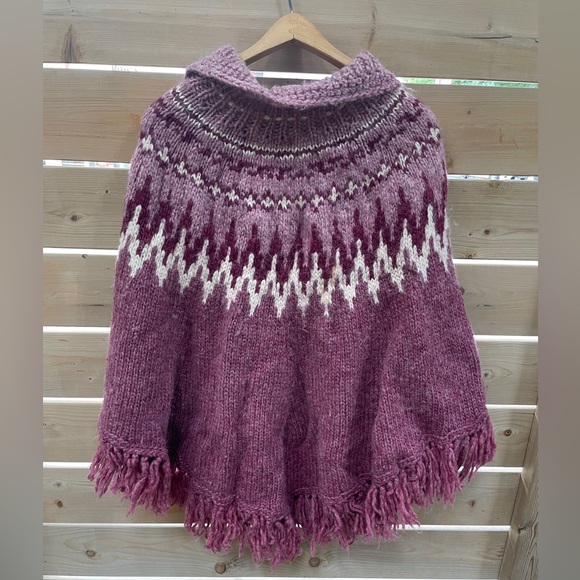 Handmade vintage 70’s poncho OS - Picture 2 of 4